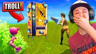 LEGENDARY *TRAP* VENDING MACHINE in Fortnite: Battle Royale! (TROLLING)