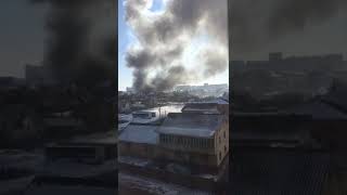 СТО горит в Астане