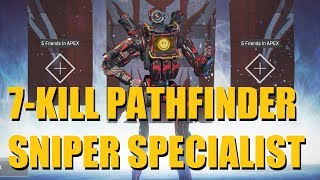 Bajheera - 7-KILL PATHFINDER SNIPER SPECIALIST! - Apex Legends [PC] Gameplay