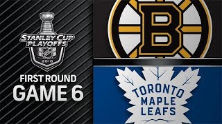 Boston Bruins vs Toronto Maple Leafs – Apr. 23, 2018 | Game 6 | Stanley Cup 2018. Обзор