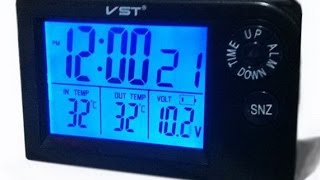 Часы VST-7048V на ВАЗ 2112 взамен штатных