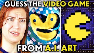 Guess The Video Game From The A.I Art | React