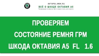 ? 1 6 bse Skoda Octavia A5 как проверить состояние ГРМ