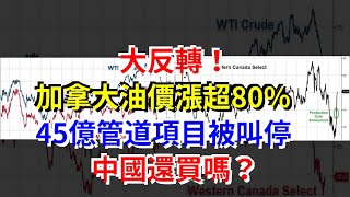 大反轉！加拿大油價漲超80%，45億管道項目被叫停，中國還買嗎？，[每日財經]