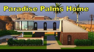 Paradise Palms Home // The Sims 4: Speed Build | FORTNITE