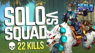 Solo vs Squads 22 KILLS! Realm Royale Mage Gameplay