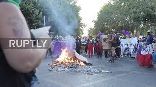 Chile: Women’s rights activists stage rally in Santiago against gender-based violence