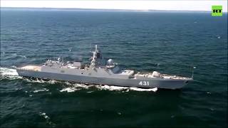 Испытание серийного фрегата «Адмирал Касатонов» в Баренцевом море