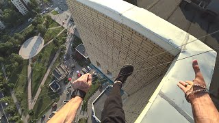 ПАДЕНИЕ РУФЕРА ОТ ПЕРВОГО ЛИЦА | УПАЛ С 25 ЭТАЖА НА ПРОВОДА (with eng subs)