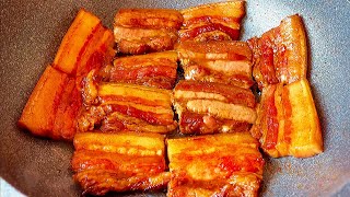 【小穎美食】五花肉很火做法，不炒不炸，入口即化軟爛不油膩，上桌湯汁都不剩