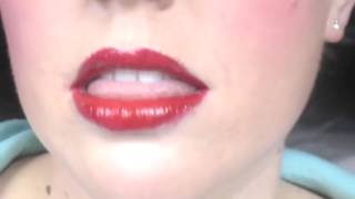 Hot girl tongue vote open mouth