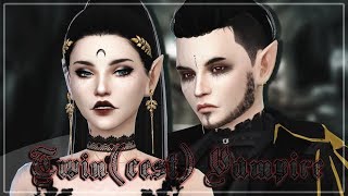 The sims 4 ↠ Fantasy CAS "Twin(cest) vampire"