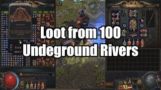 Loot from 100 Underground River Maps