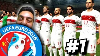 PES EURO 2016 Türkiye | Cok gercekci, süper yapilmis | 1.Bölüm | Ps4