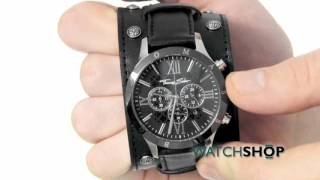 Thomas Sabo Men's Rebel at heart Chronograph Cuff Watch (WA0140-218-203-43MM)