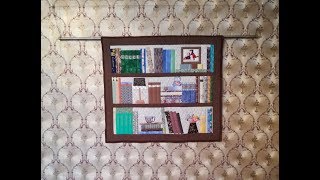 Лоскутное панно. Книжная полка.