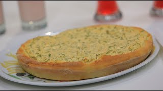 بيتزا جبنة قريش و بقدونس | نجلاء الشرشابي