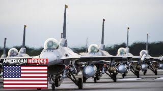 Russian Surprised • ????????US 52 F-16 Fighter Take off Simultaneously to Ukraine Airbase