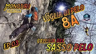 VOGLIA DI PELO 8A FALESIA DEL SASSO PELO