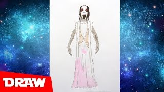 How to draw Slendrina, Как нарисовать Слендерину