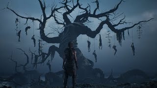 Hellblade: Senua's Sacrifice. Сцена у дерева мертвых