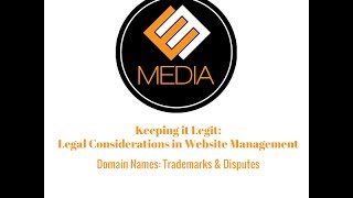 Domain Names - Trademarks and Disputes