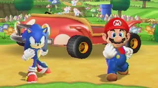 Mario Party 9 - Toad Road - Mario VS Sonic