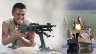 日軍乘軍艦入侵，怎料村民直接拿起機槍掃射，痛擊日軍！