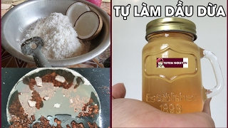 DIY Cách làm dầu dừa tại nhà bằng nồi cơm điện cực đơn giản | How to make coconut oil at home easily