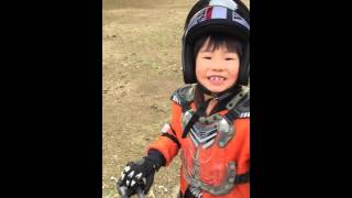 息子、初めてのバイク。PW50