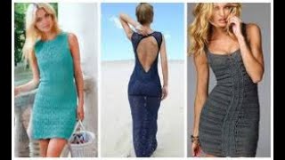 Вязаные летние платья-подборка оригинальных ажурных нарядов.Crochet top