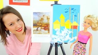 Поделки аппликации Барби: Грачи прилетели картина Саврасова