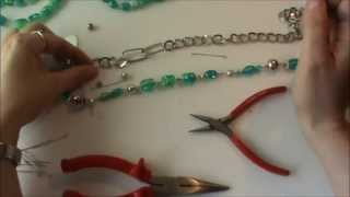 Schmuck selber machen: Kette aus altem Schmuck neu gearbeitet [Upcycling]