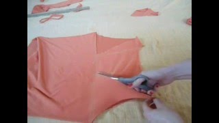 DIY - transformando blusa em uma T-Shirt para academia