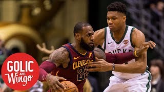 Giannis 'Greek Freak' beats LeBron James in All-Star Game 1st-round voting | Golic & Wingo | ESPN
