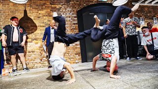 結婚式余興 三転倒立相撲 BBOY vs BGIRL マイク&MAHO Wedding ceremony 2次会