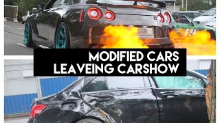 Modified Cars & supercars leaving carshow ahoy 2019