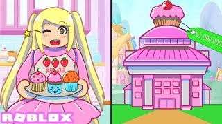 I Built A HUGE PINK CASTLE BAKERY In BLOXBURG... | Roblox Bloxburg