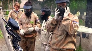 ПЕЙНТБОЛЛ! Супер-развлечение для детей Entertainment for children Paintball for kids