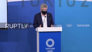Japan: IOC chief Bach invites athletes to sign Olympic Truce Mural