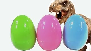 Chị Bí Đỏ Mở Trứng Khủng Long Trứng Phục Sinh "Sắc Màu  Đồ Chơi Khủng Long Bạo Chúa Easter Dino eggs