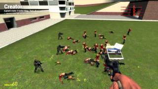 Npc Weapon pack 2 Combines Vs. Horde of zombies GMOD 13