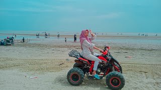 Naik ATV di Pantai Cemara Sewu Tuban