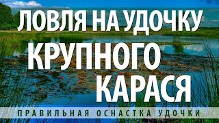 КАК ПОЙМАТЬ КАРАСЯ - ОСНАСТКА ПОПЛАВОЧНОЙ УДОЧКИ