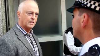 Nick Kollerstrom Takes the 'Hand Yourself In' Challenge At Scotland Yard