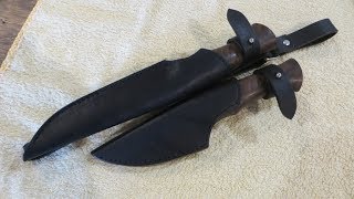 НОЖИ "СПАРКА". Часть 5 – ножны и заточка.
