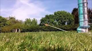 Longbow Shooting at a Wand target - 100 yards impacts!