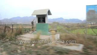 Driving along Indo-Myanmar border at Zokhawthar, Mizoram