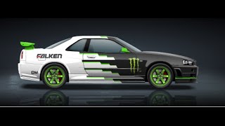 Как нарисовать винил в игре стритрейсеры, MONSTER ENERGY