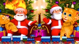 ГОВОРЯЩИЙ Джинджер РЫЖИК #1 Рыжий котик Джинджер и Дед Мороз. Весёлое видео для детей Talking Ginger